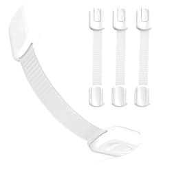 Matenf Child Proof Cabinet Locks (4 Packs), Baby Toddlers Locks for Drawers, Refrigerator Safety Latches for Kids Pets, Durable Safe ABS Material Strong Adhesive, No Drill Tool Needed Easy to Use