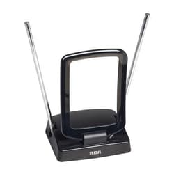 RCA ANT310Z Amplified Indoor FM and TV Antenna in Black