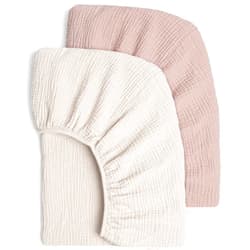 Lulu moon Muslin Crib Sheets - Fitted Crib Mattress Sheets for Boys and Girl - 28