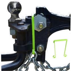 GR Innovations Safety Chain Hanger for Trailer Hitch - Easy Install RV Accessories - Keeps Chains Off Road While Towing - Made in USA - Stop Sparks - Weight Distribution