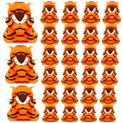 Shappy 30 Pcs Mini Stuffed Animal Toys Small Lion/Tiger Stuffed Animals Bulk for Baby Shower Safari Nursery Decor Birthday Classroom Prizes Gifts(Tiger)