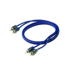 Scosche EFX Rogue R1.5 2-Channel Twisted Pair RCA Interconnect Audio Cables - 2CH OFC Car Stereo, Power Sports & Marine Connector Cable - 1.5 Foot Male to Male