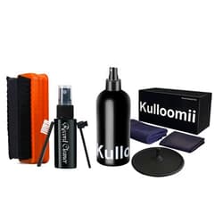 Kulloomii 4in1 Vinyl Record Cleaner Kit + Vinyl Record Cleaner Solution 17oz/500ml