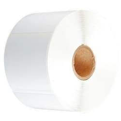CompuLabel Direct Thermal Labels, 2 1/4 x 2 Inches, White, Roll, Permanent Adhesive, Perforations Between Labels, 700 Per Roll, 12 Rolls Per Carton (530605)