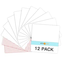HTVRONT White Permanent Vinyl, 12 Pack White Vinyl for Cricut - 10 White Vinyl Sheets 12