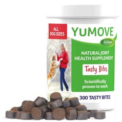 Lintbells YuMOVE Dog Essential Hip and Joint Supplement for Stiff Dogs with Glucosamine - Dogs Health Bites 300 Bites