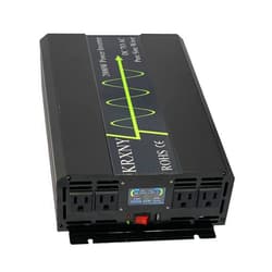 KRXNY 2000W 12V DC to 120V AC 60HZ Pure Sine Wave Power Inverter with USB Port LCD Display for RV/Home Solar