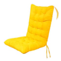 AYGJKIE Thick Seater Bench Cushion,High Back Garden Chair Cushion Chair Seat Cushion Backrest for Patio Lounger Recliner (Color : Yellow, Size : 45x100cm)