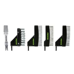 Reciprotools RCT-5PC-BK 5 PC Stainless Steel/Nylon Scrub Brush Kit for Recipro