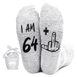 HAPPYPOP 65TH 70TH Birthday Gifts - 61 62 63 64 65 66 67 68 69 70 Birthday Socks for Men