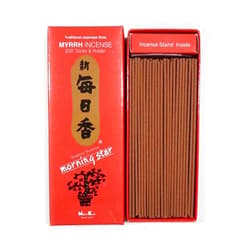 Morning Star Japanese Incense Sticks 200 Sticks & Holder (Myrrh)