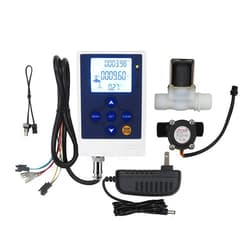 DIGITEN Water Flow Control Meter LCD Display Controller+G1/2