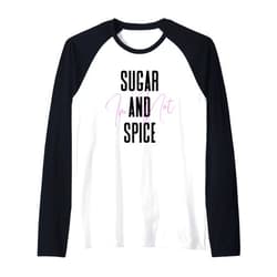 Im Not Sugar and Spice and Everything Nice TShirts I'm Not Sugar and Spice Shirt,Hello Pumpkin It's Fall Y'all Raglan Baseball Tee