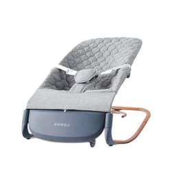 VaVaSoo 2-in-1 Auto Baby Rocker & Toddler Chair (up to 40 lbs), Dual Powered (Type-C or Battery), Motion Sensing Electric Rocking Adjustable Support Bar for Stationary Seat, Music & Timer