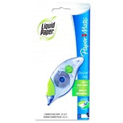 Sanford Liquid Paper 660415 DryLine Grip Correction Tape, Non-Refillable, 1/5-Inch x 335-Inch