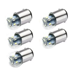 Aero-Lites - HIGH PERFORMANCE LED DESIGNS Aero-Lites.com #90 Miniature Bulb LED Replacement | 12/14 Volt AC/DC | Base Style: BA15D | Replaces Filament Bulbs: #90, #68, #96, #1178 ((03) Pure White; 5-Pack)