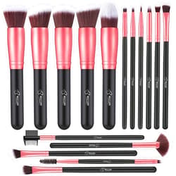 BESTOPE PRO Makeup Brushes Makeup Brush Set - 16 Pcs BESTOPE PRO Premium Synthetic Foundation Concealers Eye Shadows Make Up Brushes set,Eyeliner Brushes(Black)