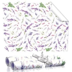 BBTO 20 Sheet Fragrant Drawer Liners for Dresser Scented Cabinet Paper Liners for Shelves 15.8 x 22 Inches Non Adhesive Drawer Paper Mats for Home Shelf Close (Lavender)