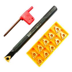 ASZLBYM SNR0013M16 CNC Lathe Internal Threading Boring Bar Turning Tool Holder With 10pcs 16IR AG60 Carbide turning insert