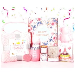 VANNPOOY Birthday Gifts for Women Friendship, Unique Happy Birthday Gift Basket, Luxury Care Package Gift Box, Bday Gift Set Present Idea for Mom Sister Her Best Friend Female Wife Coworker Girlfriend Daughter