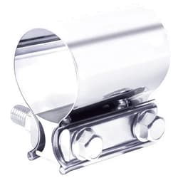 Bylikeho Exhaust Clamp,Car Accessories Stainless Butt Joint Band Clamp Sleeve Coupler,2.0” 2.25” 2.5” 2.75” 3.0” 4.0” Exhaust Pipe Clamp Muffler Band Clamp Sleeve,Fit for Exhaust Pipe (2.25 inch)