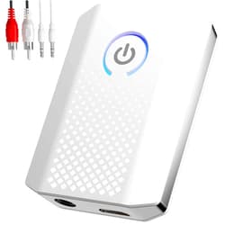 Aisidra Bluetooth Transmitter Receiver V5.0 Bluetooth Adapter for Audio, 2-in-1 Bluetooth AUX Adapter for TV/Car/PC/MP3 Player/Home Theater/Switch, Low Latency, Pairs 2 Devices Simultaneously