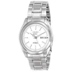 SEIKO Men's Year-Round Automatic Watch with Stainless Steel Strap, Silver, 20 (Model: SNKL41K1)