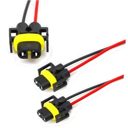 iJDMTOY H11 H8 880 881 Female Adapter Wiring Harness Sockets Wire Compatible with High/Low Beam or Fog Lights