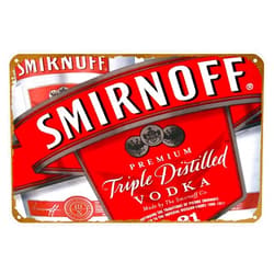 KNIOIL Smirnoff Vodka Poster Vintage Metal Tin sign Logo Family Club Bar Cafe Bedroom Art Wall Decoration Gift 8x12 inches