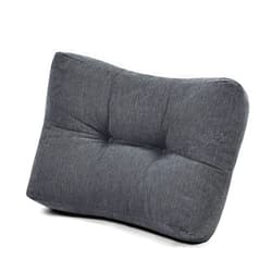 Shinnwa Lumbar Support Pillow for Office Chair, Memory Foam Back Support Pillow for Back Pain Relief, Car, Chair and Couch, Charcoal