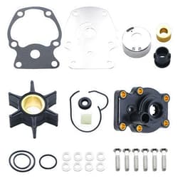 DynaVim Parts 393630 Water Pump Kit Fit for Johnson Evinrude OMC Outboard 20 25 30 35 HP, Sierra 18-3382 Johnson Evinrude Outboard 393630 0393630 Outboard Motor Parts, Water Pump Impeller Repair Kit With Housing