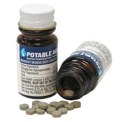 Potable Aqua Water Purification, Water Treatment Tablets - 50 count Bottle