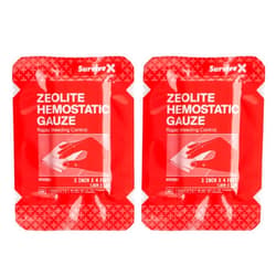 SurviveX Hemostatic Gauze - Quick Blood Clotting Gauze for Wounds - Trauma Kit Hemostatic Dressing - 3 in x 4 FT - 2 PCS