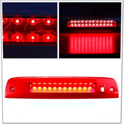 Bomusou LED 3rd Brake Light Assembly High Mount Stop Light Fit for Ford Expedition/Lincoln Navigator (2003-2016) for 923259 7L1Z13A613A 6L1Z13A613AA (Red Lens)