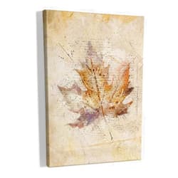 HIWX Fall Decorations For Home,Fall Wall Art Canvas,Vintage Watercolor Maple Leaf Autumn Fall Framed Canvas Wall Art Decor,Fall Autumn Wall Art Artwork Home Decoration For Room Bedroom 11x14 Inch