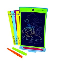 Boogie Board New Magic Sketch Reusable Kids’ Creativity Kit with Carry Case, Colorburst Drawing Pad, Stylus and Texture Tools, Double-Sided Templates for Drawing, Writing, and Tracing, Ages 4+