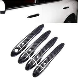 YOCTM ABS Balck Carbon Fiber Look Outer Door Handle Cover Trim for Maserati Levante 2016-2021 Ghibli 2014-2021 (Fits with Front Door Keyhole and 4 Doors Smart Keyhole)