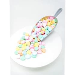 Beulah's Sweet and Sour Small Conversation Hearts 5 pounds Pastel Hearts