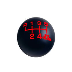 DEWHEL Black/Red Weighted Bye Felicia Shift Knob 6 Speed Short Throw Shifter M10X1.5 M12X1.25 M10X1.25 M8X1.25 Adapter Thread Reverse on Top Left