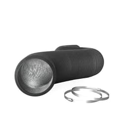 AC Infinity Flexible 10-Inch Aluminum Ducting, Heavy-Duty Four-Layer Protection, 8-Feet Long for Heating Cooling Ventilation and Exhaust