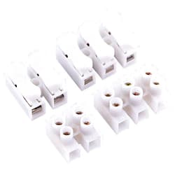Rustark 100Pcs 2P CH2 + 3P CH3 Quick Connector Spring Wire Connector Screw Terminal Barrier Block for LED Strip Light Wire Connecting - 4 Styles