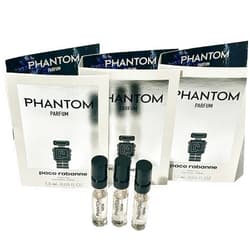 Paco Rabanne PHANTOM PARFUM MEN spray vial perfume 1.5 ml / 0.05 fl oz - Set of 3