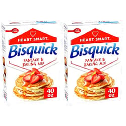 Betty Crocker Heart Smart Bisquick Pancake and Baking Mix, Low-fat & Cholesterol-free, 40 oz. (Pack of 2)