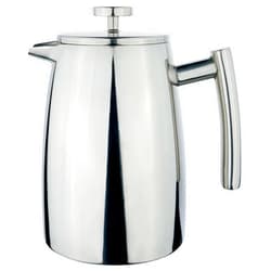 Café Stal HFD-08 Belmont 8 Cup Double Walled Cafetiere Coffee Maker, Mirror Finish, 1.2 Litre