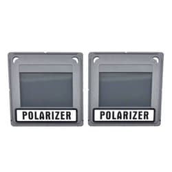 EISCO Polarizing Pair - Mounted in Square Plastic Frames, Size 50x50mm Labs