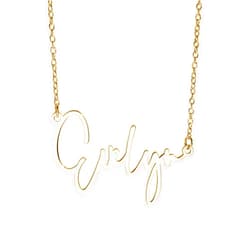 PicturesOnGold.com Custom Name Necklace For Women Personalized Name Necklace in Sterling Silver or Gold Necklace Personalized with any Name or Word