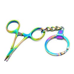 LAJA IMPORTS Rainbow Needle Holder Driver Miniature Keychain - Gift for Doctor & Midwife