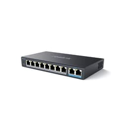 Reolink PoE Switch with 8 PoE Ports, 2 Gigabit Uplink Ports, 120W for All PoE Ports, Ideal for Reolink RLN36 NVR and Reolink PoE IP Cameras, IEEE802.3af/at, Metal Casing, Desktop/Wall Mount, RLA-PS1