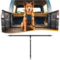 PetBonus Truck Bed Dog Leash, Dog Truck Tether Tie Down, Adjustable Safety Dog Leash for Truck, Comfortable Pick-Up Bed Restraint Lead, Ratchet Tightening Dog Car Harness Belt for One Dog