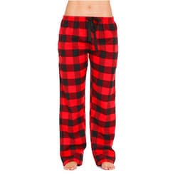 #followme Buffalo Plaid Flannel Pajama Pants for Women with Pockets